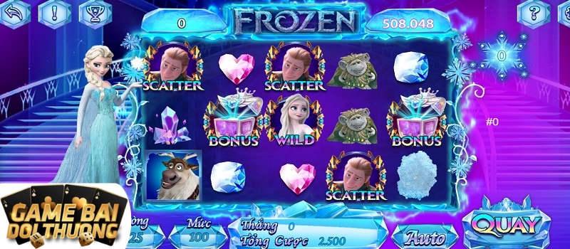 Hướng dẫn cách chơi game slot Frozen Sun52 đổi thưởng