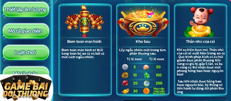 Hệ số cá khi chơi Tiên Nữ Bắn Cá King Fun