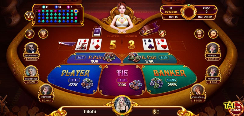 Baccarat Kim Tài được đánh giá cao tại NhatVip