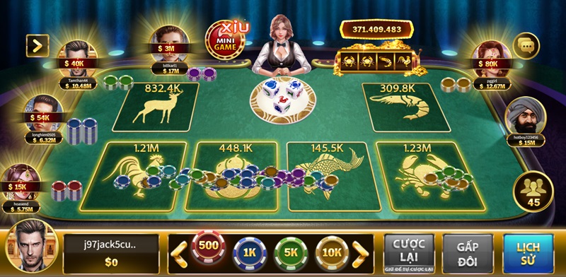 Game Bầu Cua Hit Club nổi tiếng