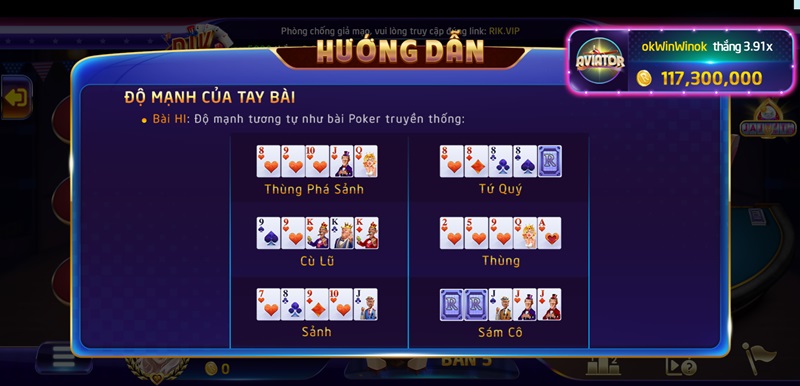 Tạo tổ hợp bài mạnh nhất để thắng Ohama Poker