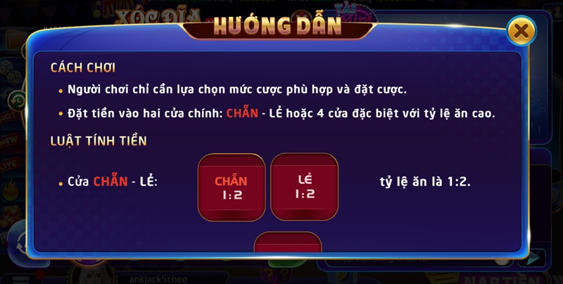 Đặt cược vào ô mong muốn