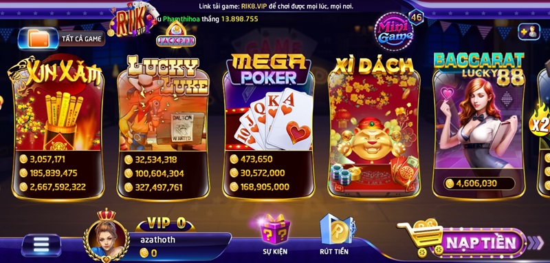 Thể loại Mega Poker RikVip sáng tạo độc lạ