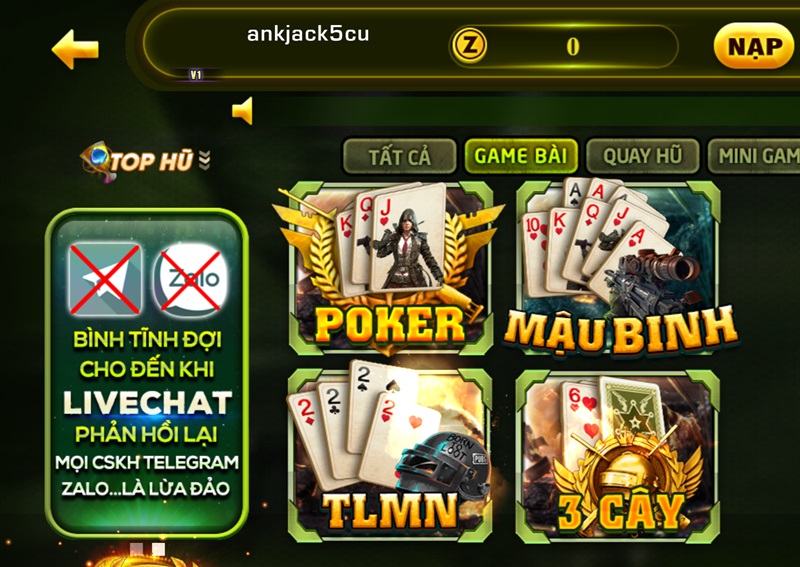 Game bài thể thao trí tuệ Poker ZomClub